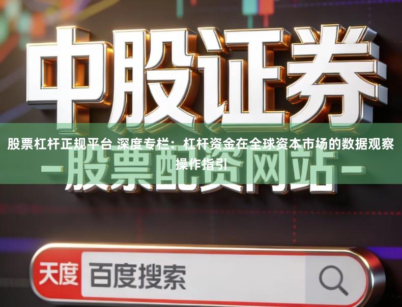 股票杠杆正规平台 深度专栏：杠杆资金在全球资本市场的数据观察操作指引